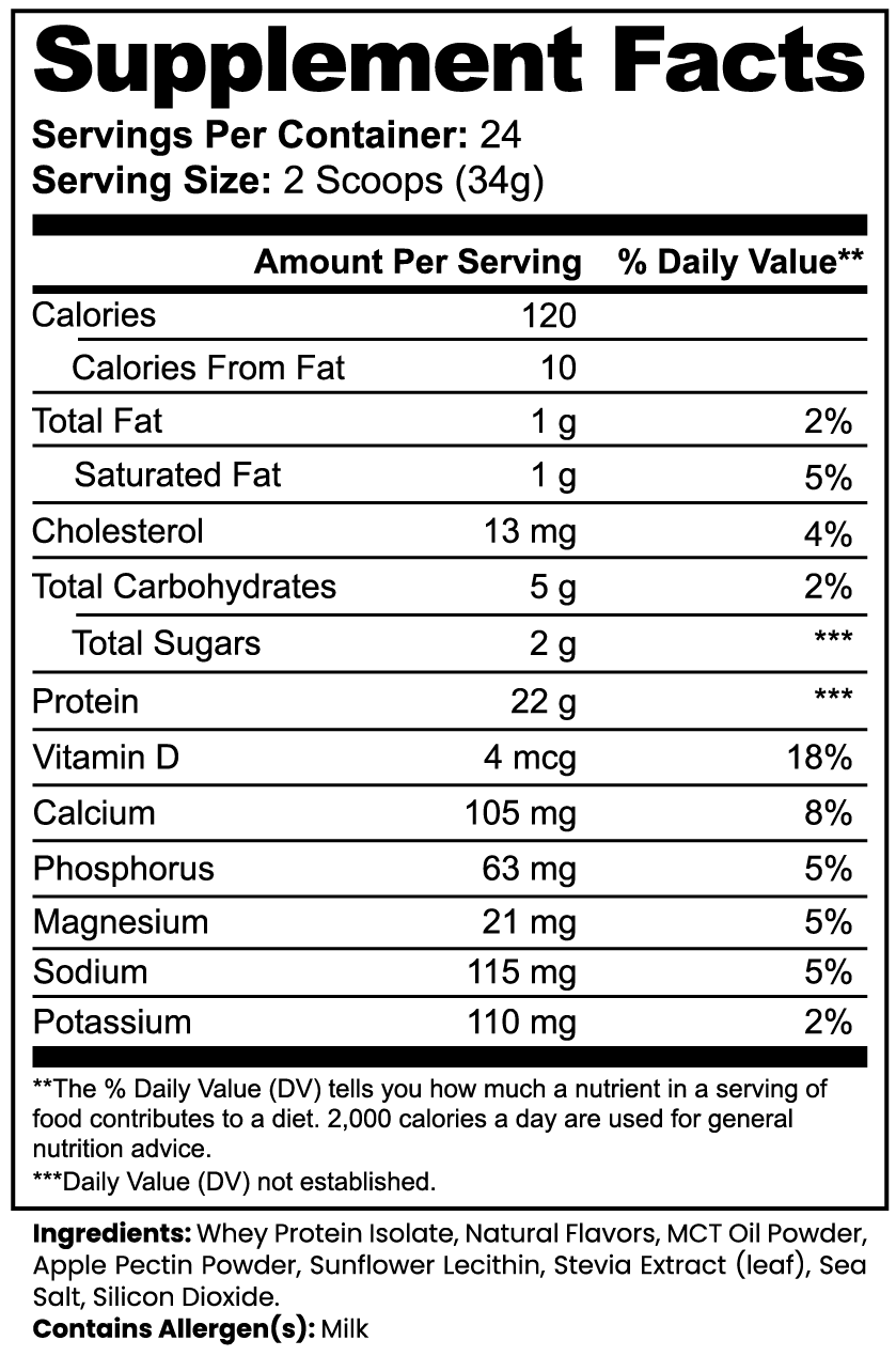 IRONVEIL - Advanced 100% Whey Protein Isolate (Vanilla)