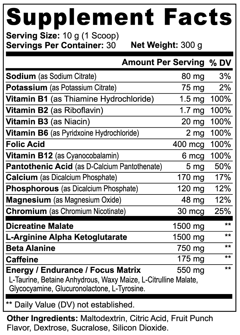IRONVEIL Pre-Workout — Blackout Berry